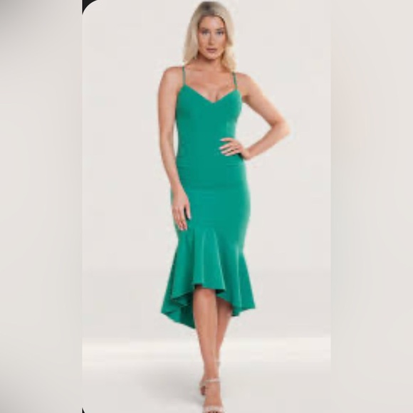 Bardot Teal Dress - Picture 2 of 11